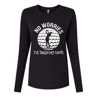 No Worries IVe Taken My Shots Womens Cotton Relaxed Long Sleeve T-Shirt