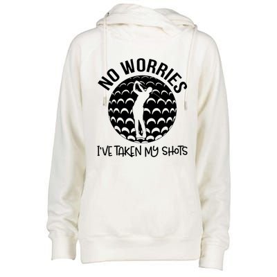 No Worries IVe Taken My Shots Womens Funnel Neck Pullover Hood