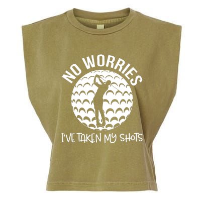 No Worries IVe Taken My Shots Garment-Dyed Women's Muscle Tee