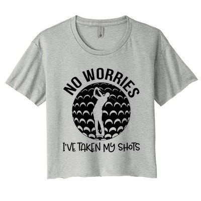 No Worries IVe Taken My Shots Women's Crop Top Tee