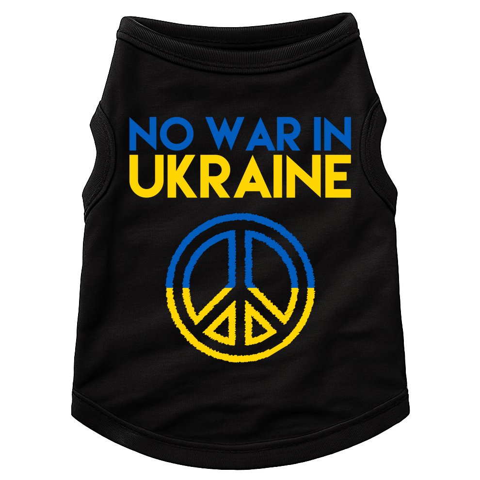 No War In Ukraine Peace Doggie Tank