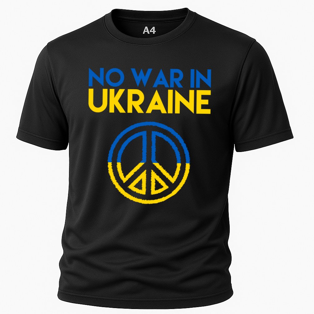 No War In Ukraine Peace Cooling Performance Crew T-Shirt