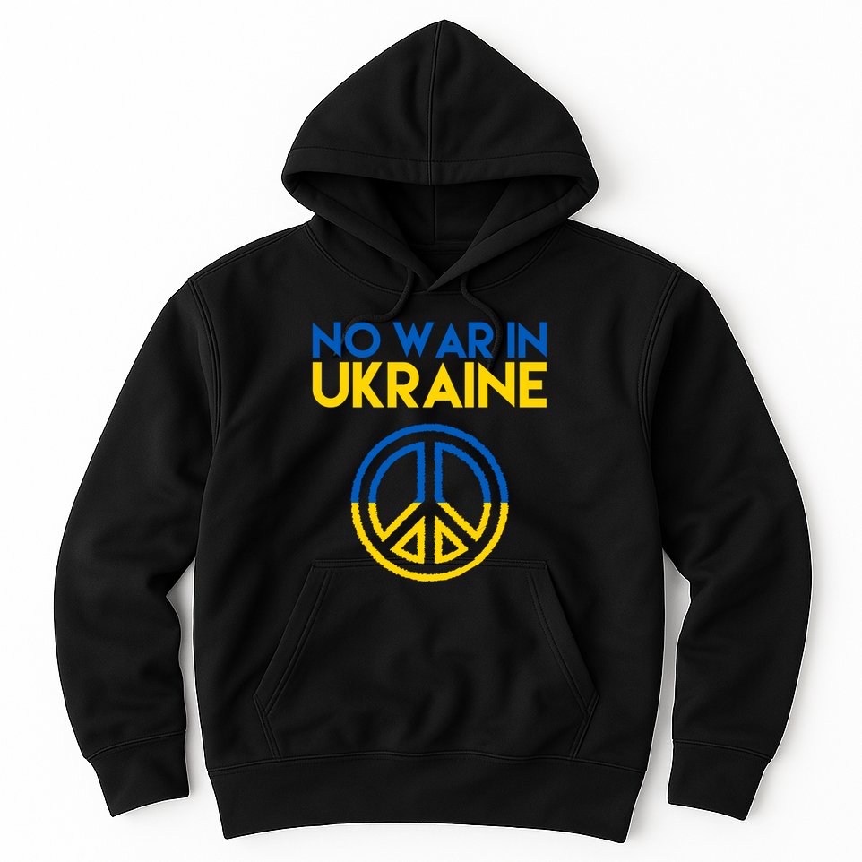 No War In Ukraine Peace Hoodie