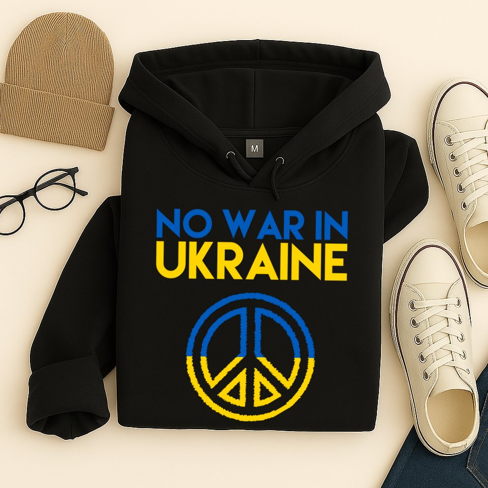 No War In Ukraine Peace Hoodie