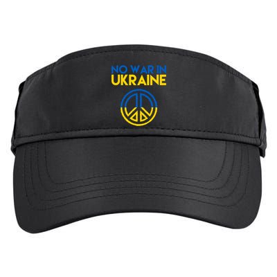 No War In Ukraine Peace Adult Drive Performance Visor