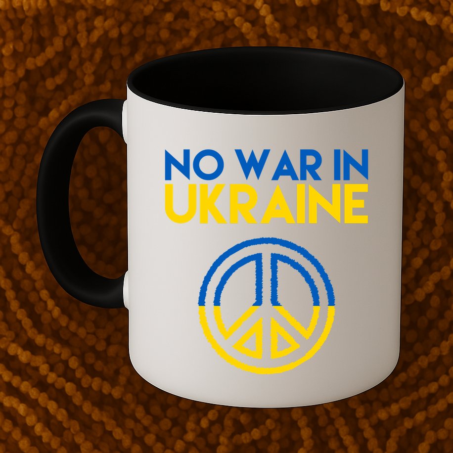 No War In Ukraine Peace Mug