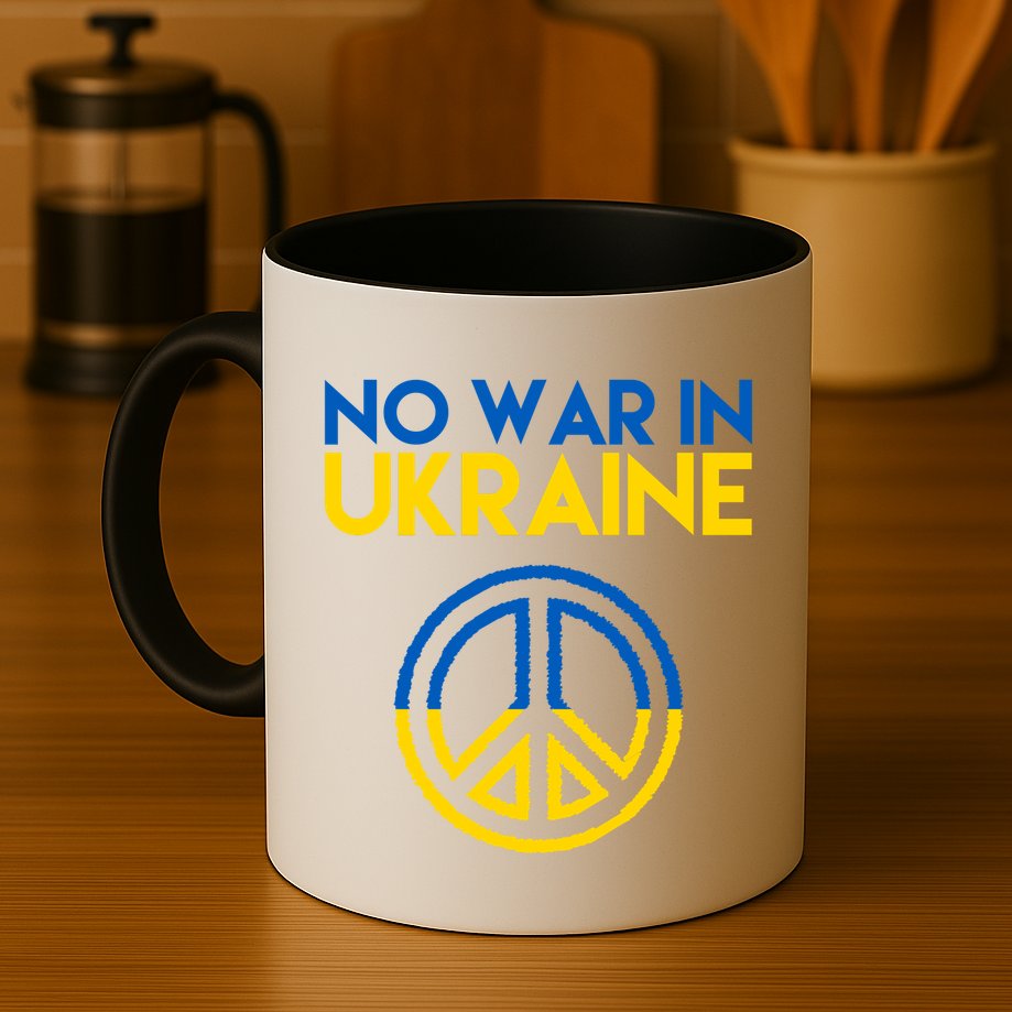 No War In Ukraine Peace Mug