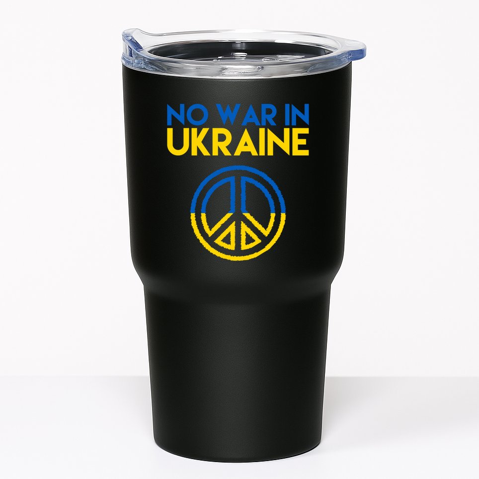 No War In Ukraine Peace Tumbler