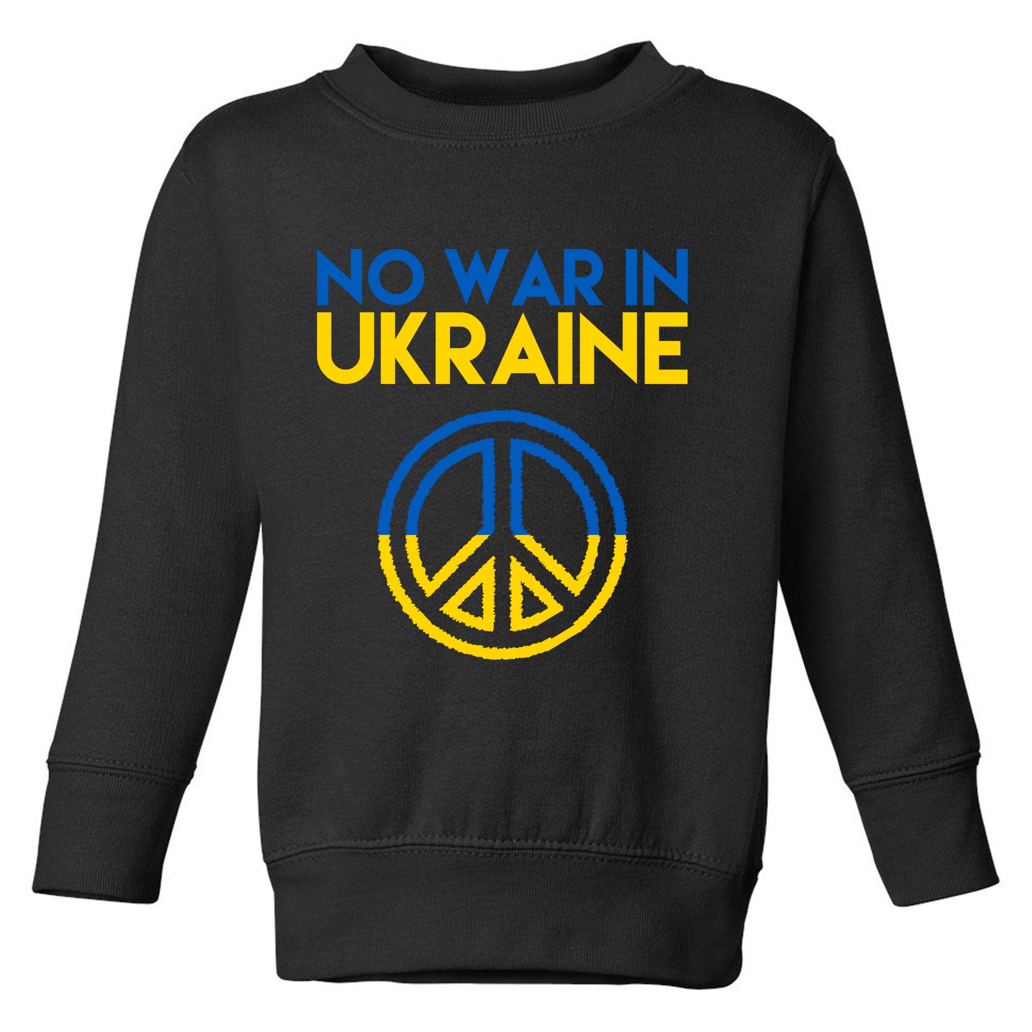 No War In Ukraine Peace Toddler Sweatshirt