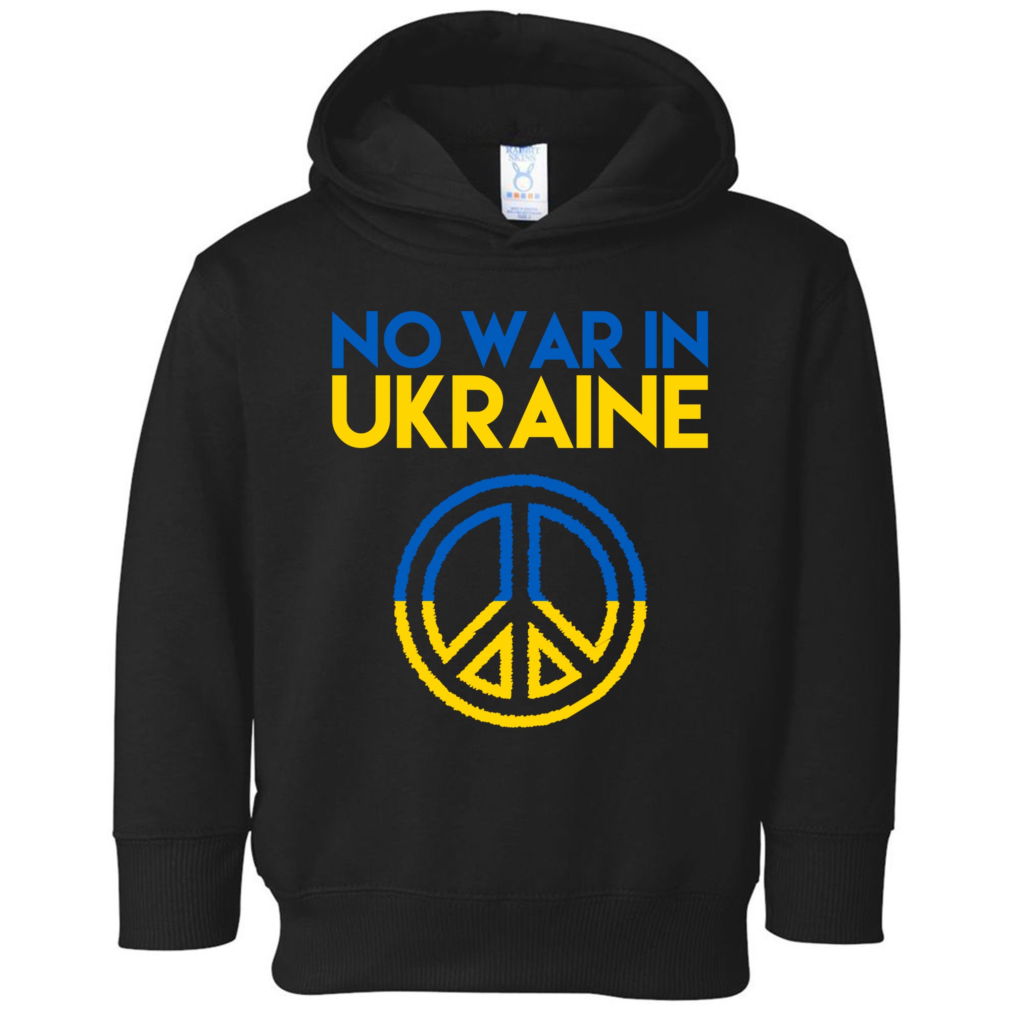 No War In Ukraine Peace Toddler Hoodie