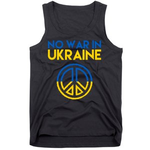 No War In Ukraine Peace Tank Top