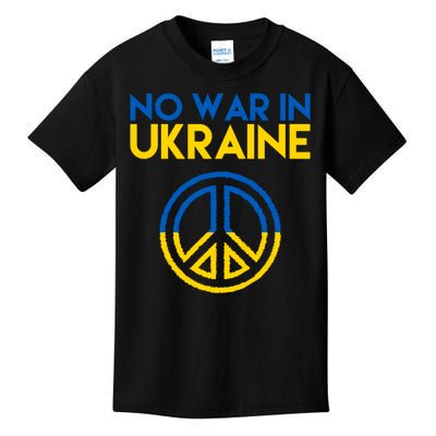 No War In Ukraine Peace Kids T-Shirt