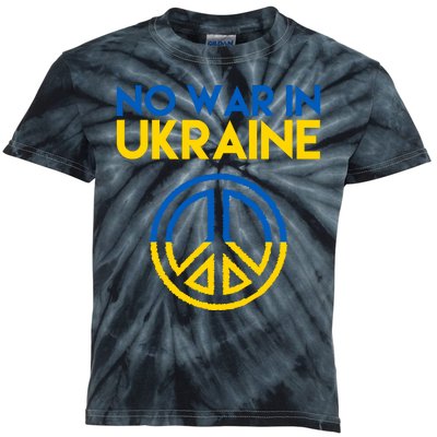 No War In Ukraine Peace Kids Tie-Dye T-Shirt