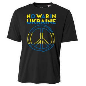 No War In Ukraine Peace Sign Symbol Cooling Performance Crew T-Shirt