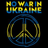 No War In Ukraine Peace Sign Symbol Backpack