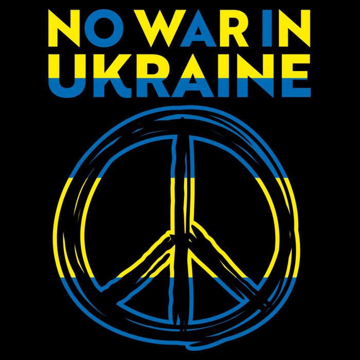 No War In Ukraine Peace Sign Symbol Backpack