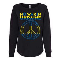 No War In Ukraine Peace Sign Symbol Womens California Wash Sweatshirt