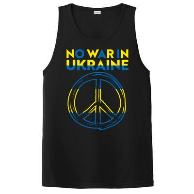 No War In Ukraine Peace Sign Symbol PosiCharge Competitor Tank