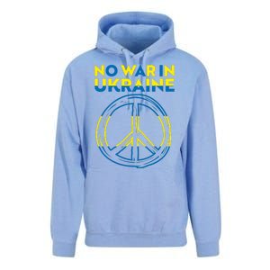 No War In Ukraine Peace Sign Symbol Unisex Surf Hoodie