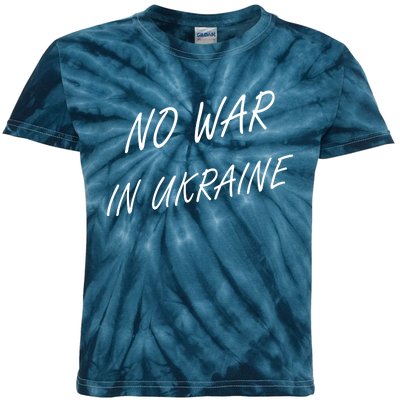 No War In Ukraine I Stand For Ukraine Kids Tie-Dye T-Shirt