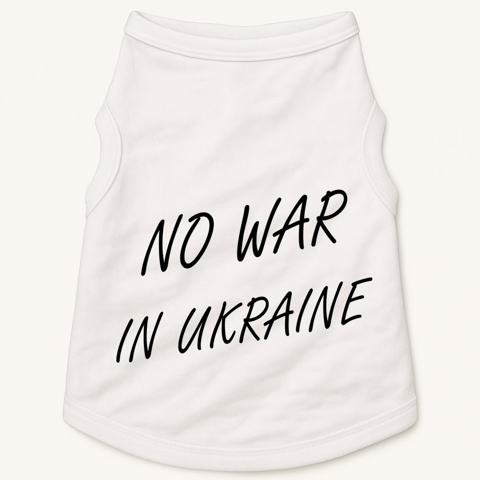 No War In Ukraine I Stand For Ukraine Doggie Tank