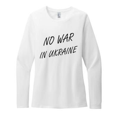 No War In Ukraine I Stand For Ukraine Womens CVC Long Sleeve Shirt