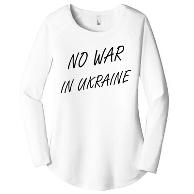 No War In Ukraine I Stand For Ukraine Women's Perfect Tri Tunic Long Sleeve Shirt