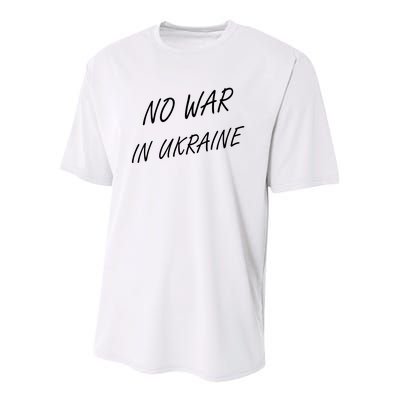 No War In Ukraine I Stand For Ukraine Youth Performance Sprint T-Shirt