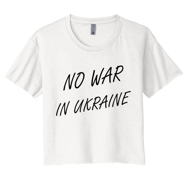 No War In Ukraine I Stand For Ukraine Crop Top