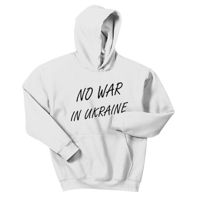 No War In Ukraine I Stand For Ukraine Kids Hoodie