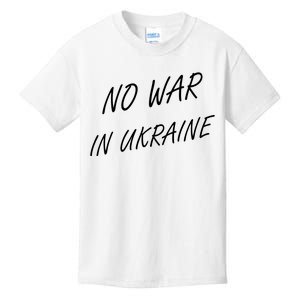 No War In Ukraine I Stand For Ukraine Kids T-Shirt