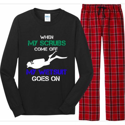 Nurse Who Loves Scuba Diving Meaningful Gift Gift Long Sleeve Pajama Set