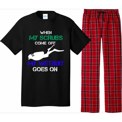 Nurse Who Loves Scuba Diving Meaningful Gift Gift Pajama Set