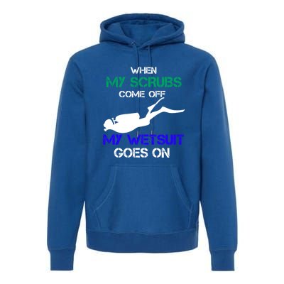 Nurse Who Loves Scuba Diving Meaningful Gift Gift Premium Hoodie