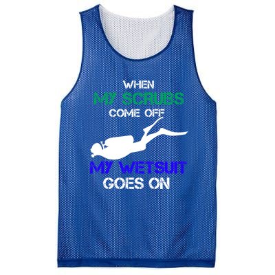 Nurse Who Loves Scuba Diving Meaningful Gift Gift Mesh Reversible Basketball Jersey Tank