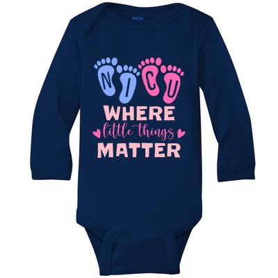 Nicu Where Little Things Matter Gift Baby Long Sleeve Bodysuit