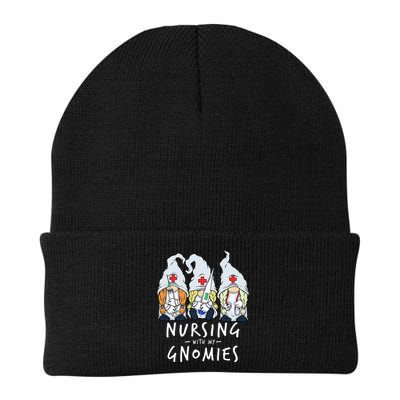Nursing With My Gnomies Of Nurse Gnome In Scrubs For Women Beanie