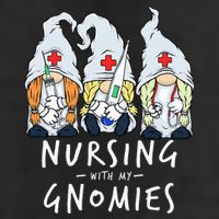 Nursing With My Gnomies Of Nurse Gnome In Scrubs For Women Beanie