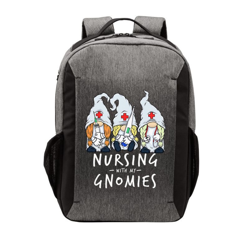 Nursing With My Gnomies Of Nurse Gnome In Scrubs For Women Vector Backpack