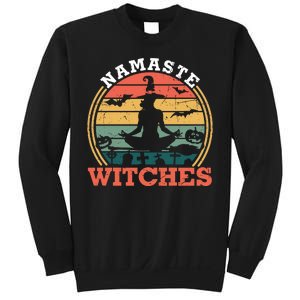 Namaste Witches Meditation Halloween Design Sweatshirt