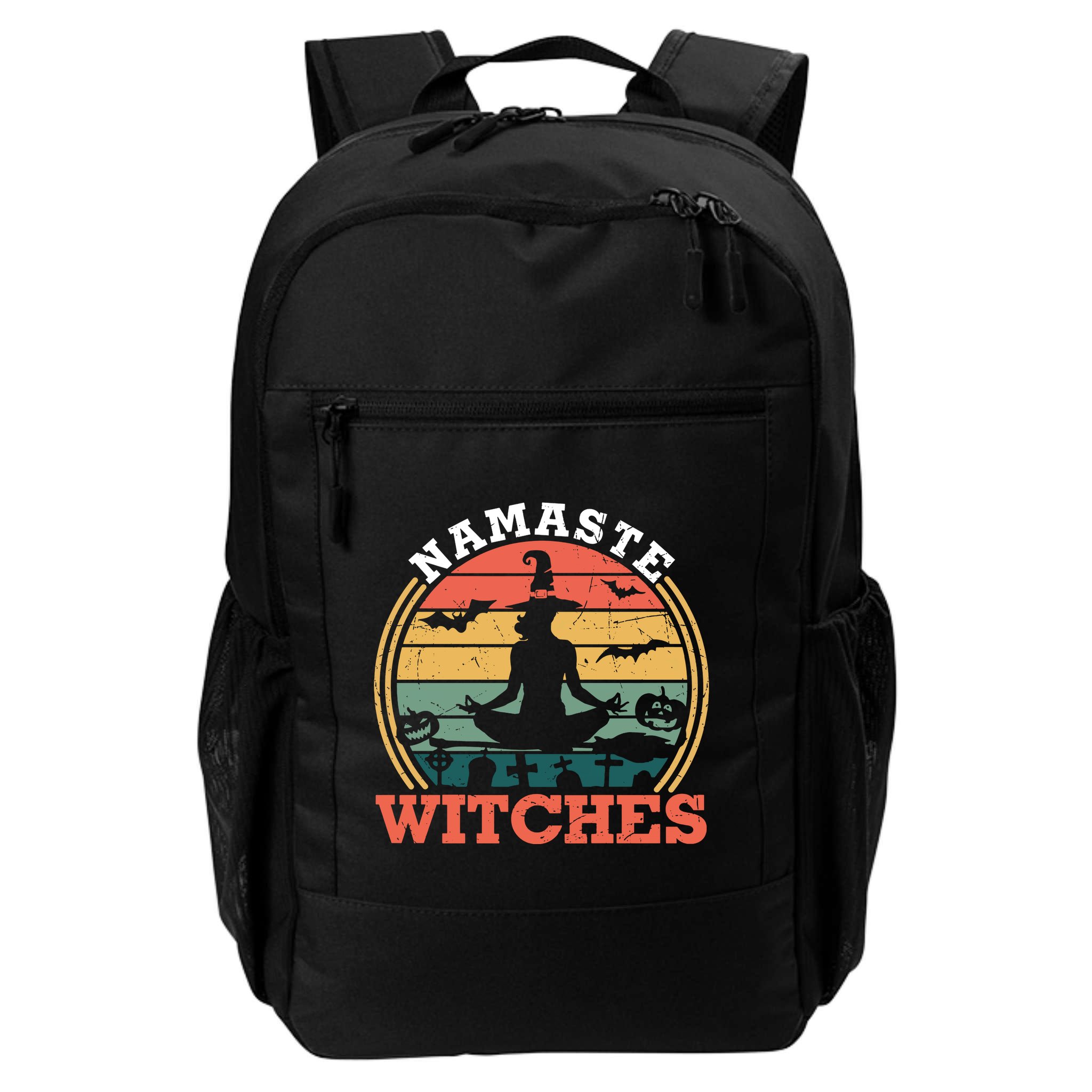 Namaste Witches Meditation Halloween Design Backpack