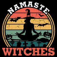 Namaste Witches Meditation Halloween Design Backpack