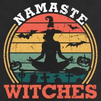 Namaste Witches Meditation Halloween Design 11oz C Handle Ceramic Mug