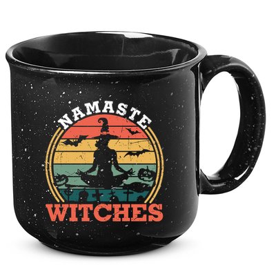 Namaste Witches Meditation Halloween Design 15oz Campfire Ceramic Mug