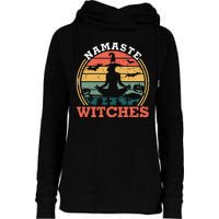 Namaste Witches Meditation Halloween Design Womens Funnel Neck Pullover Hood