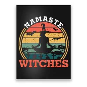 Namaste Witches Meditation Halloween Design Poster