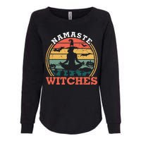 Namaste Witches Meditation Halloween Design Womens California Wash Sweatshirt