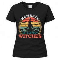 Namaste Witches Meditation Halloween Design Women's T-Shirt