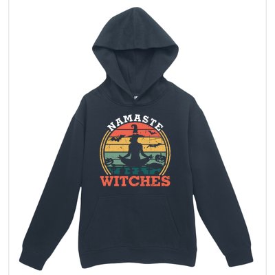 Namaste Witches Meditation Halloween Design Urban Pullover Hoodie