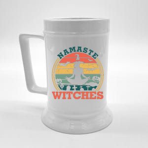 Namaste Witches Meditation Halloween Design Beer Stein